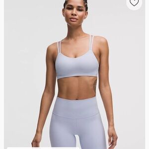 Lululemon “like a cloud” light blue Sports Bra